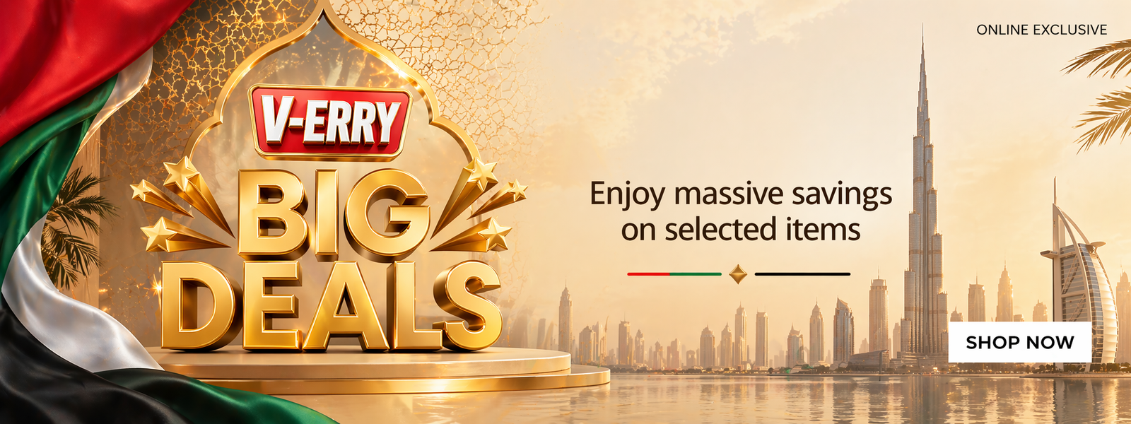 Liperla offers banner with Dubai skyline