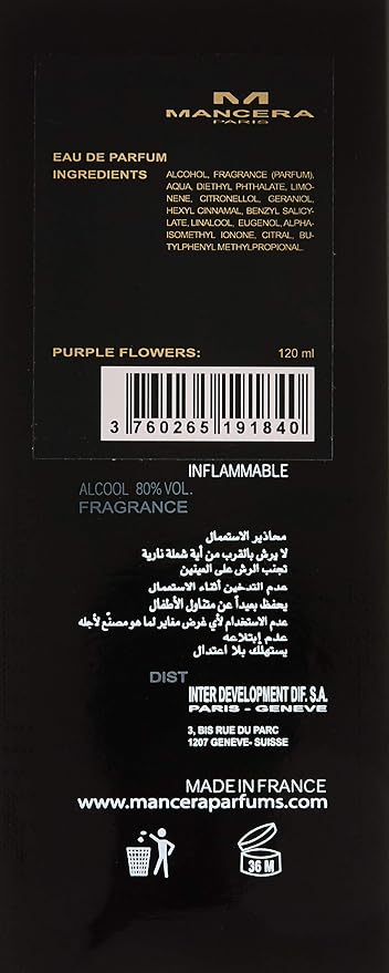 Buy Mancera Purple Flowers Edp 120 ml online in UAE