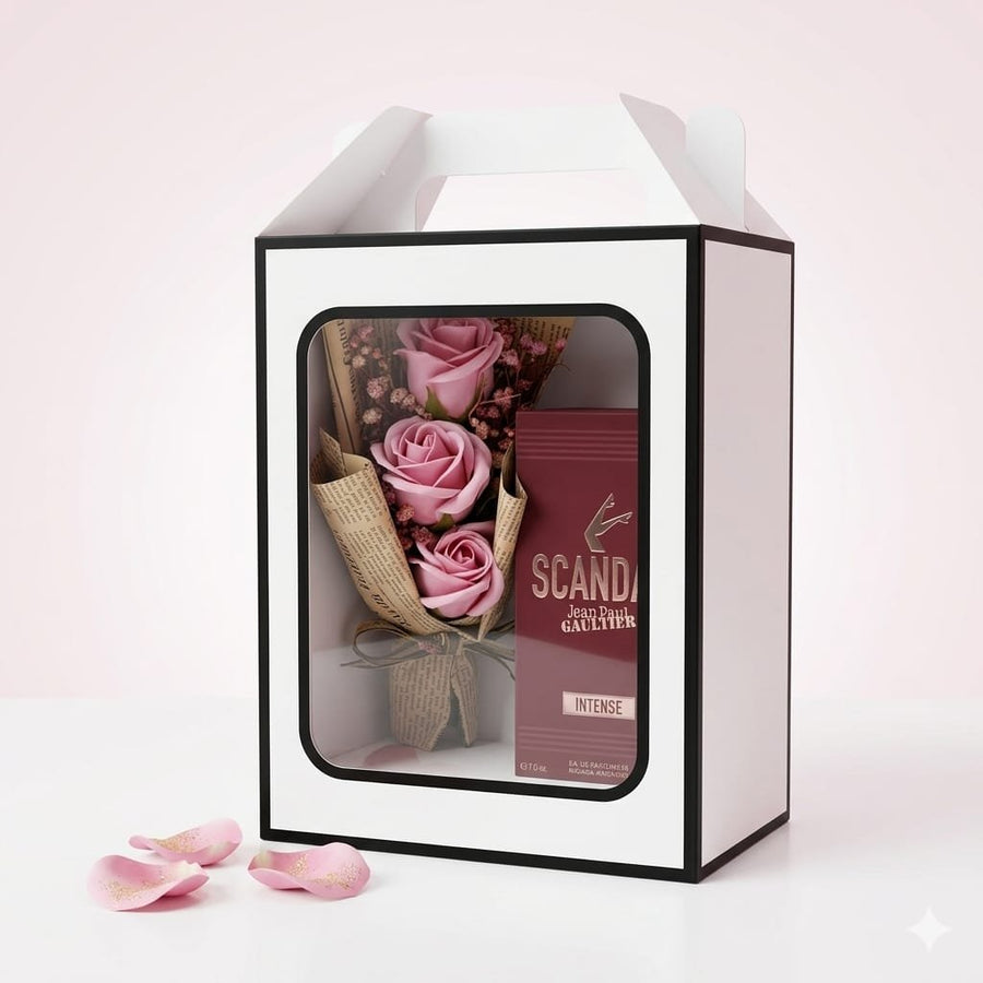 Buy Birthday Fragrance & Faux Rose Gift Box for Women in UAE | Liperla Perfume