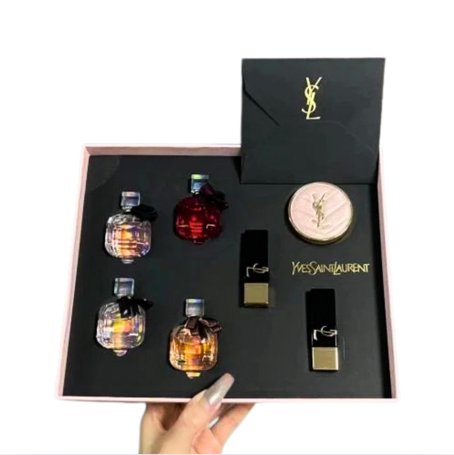Buy YSL Mon Paris Set Pink Box + YSL Paper Pink Bag in UAE | Liperla Perfume