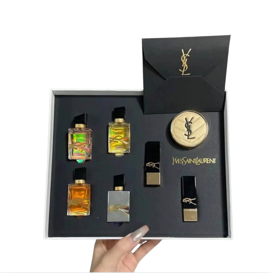 Buy YSL Libre 7-Piece Gift Set with White Box and Paper Bag in UAE | Liperla Perfume