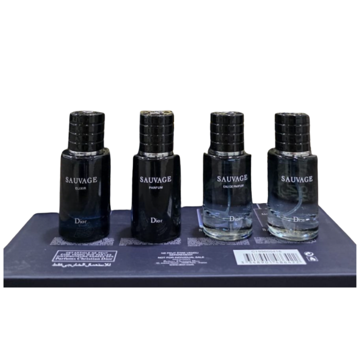 Buy Dior Sauvage Men Gift Set 4 Pieces Designed Box in UAE | Liperla Perfume