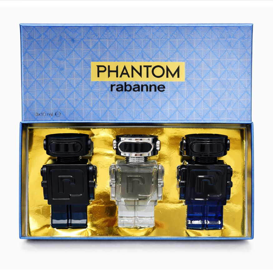 Buy Paco Rabanne Phantom Miniature Gift Set (3 × 10 ml) in UAE | Liperla Perfume