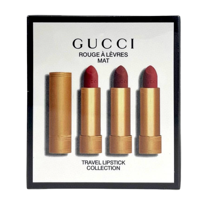 Buy Gucci 3-Piece Lipstick Set with Gift Bag in UAE | Liperla Perfume