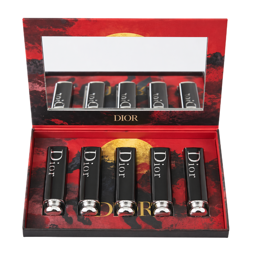 Buy Dior Red 5-Piece Lipstick Set with Gift Bag in UAE | Liperla Perfume